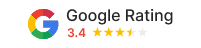 Google Rating 3.4 stars