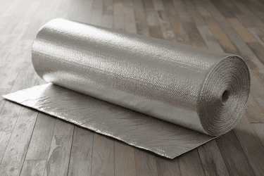 Double bubble reflective insulation with two foil layers