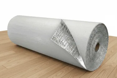 Single bubble reflective foil insulation roll